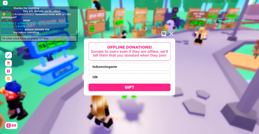 Diamondtoybonnie256_YT on Game Jolt: do you wanna donate me in