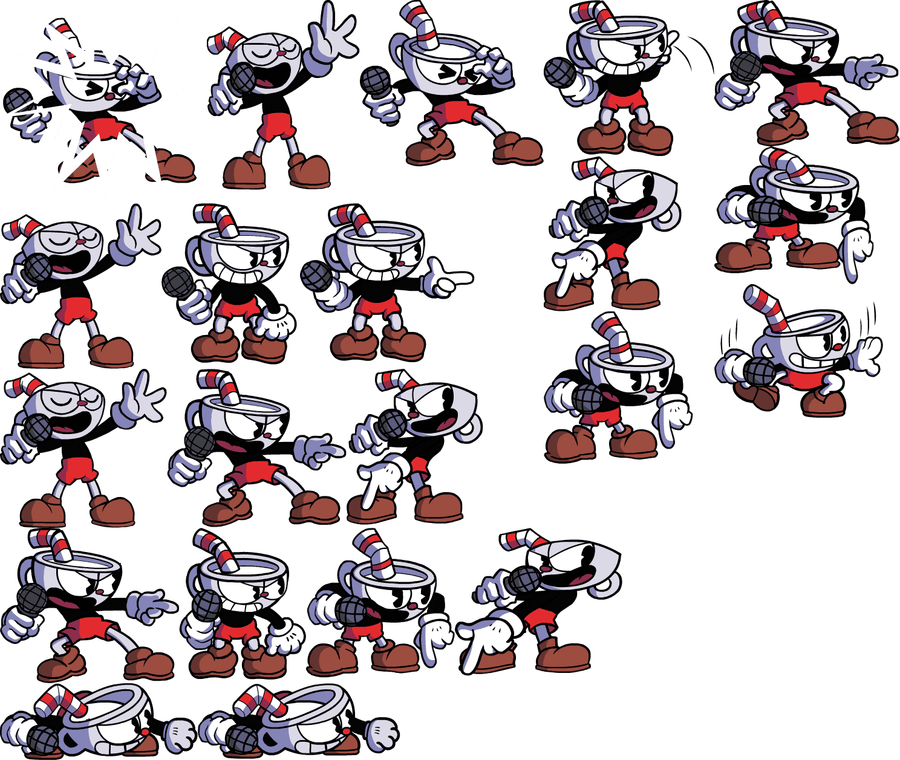 Fnf Indie Cross Cuphead Sprite Sheet by DogeSpriteArt on DeviantArt