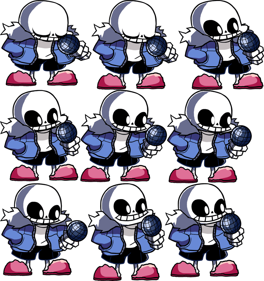 Sans (Indie Cross) Sprite By DsVerseBrett2 by ImDarVerse2T on