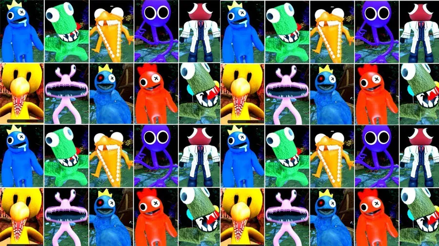 Rainbow Friends characters, jumpscares, and more