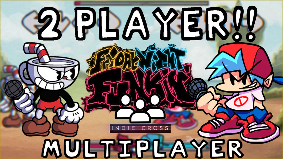 FNF Multiplayer Indie Cross + Custom BG by SuperTeamX - Game Jolt