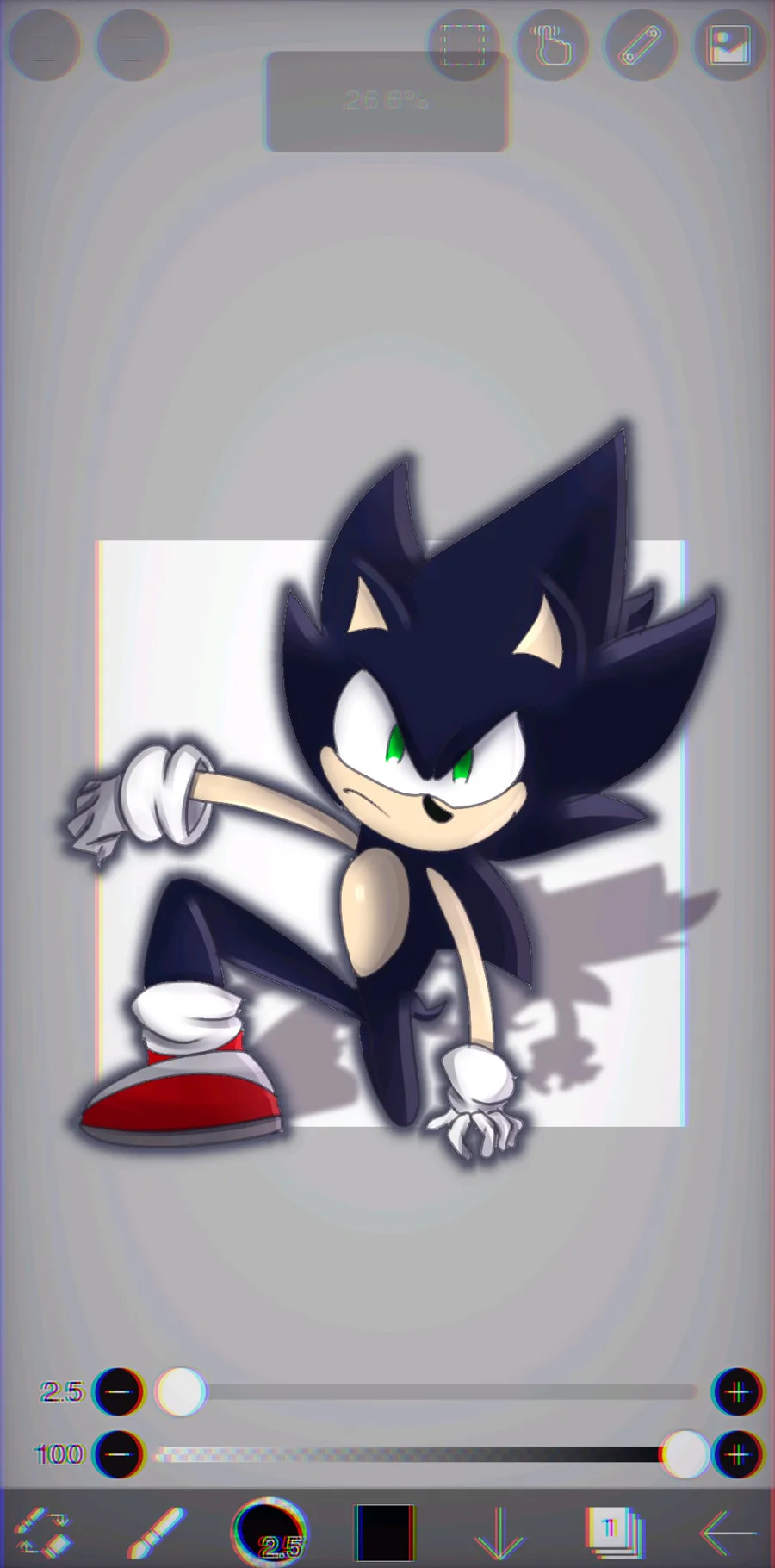 How To Draw Dark Sonic 