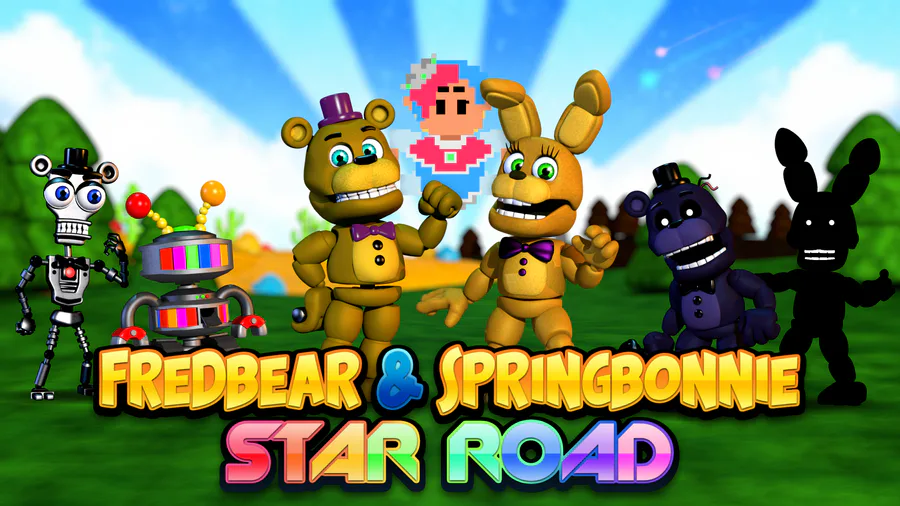 FNaF World - FNaF World Fredbear and Spring-Bonnie