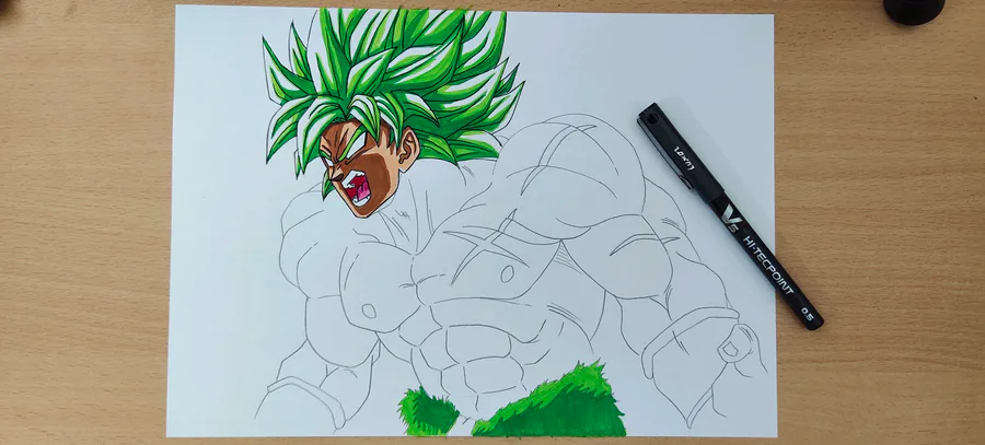 Broly VS Goku Drawing by Saul Nunez Jr - Pixels