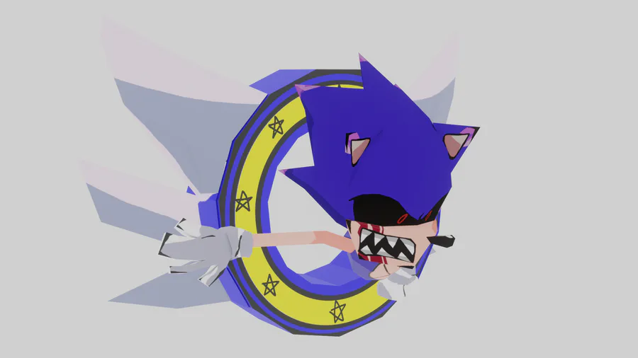 Pixel Papercraft - Exe (Fnf Vs Sonic.Exe Mod)