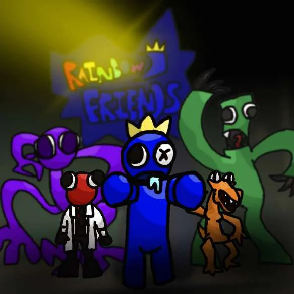 Game Jolt on X: Rainbow Friends fan art 🌈🖌️💕 By MuhammadAliAkbar1,  ValeraBro12, Razby and Dark-revenge on Game Jolt ⚡ More #RainbowFriends  here:  #Roblox #rainbowfriendsfanart   / X