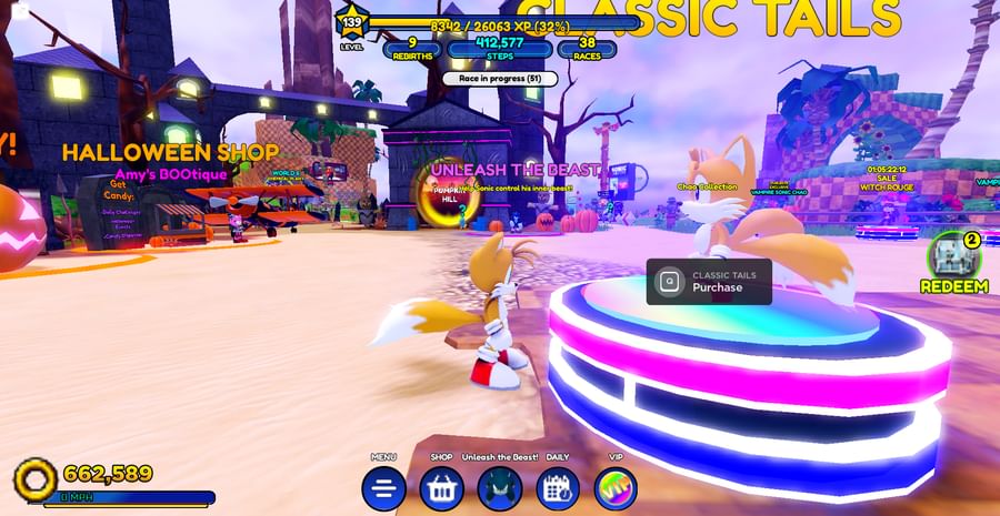 OMG!* SONIC THE WEREHOG IS COMING!! (SONIC SPEED SIMULATOR) WITCH