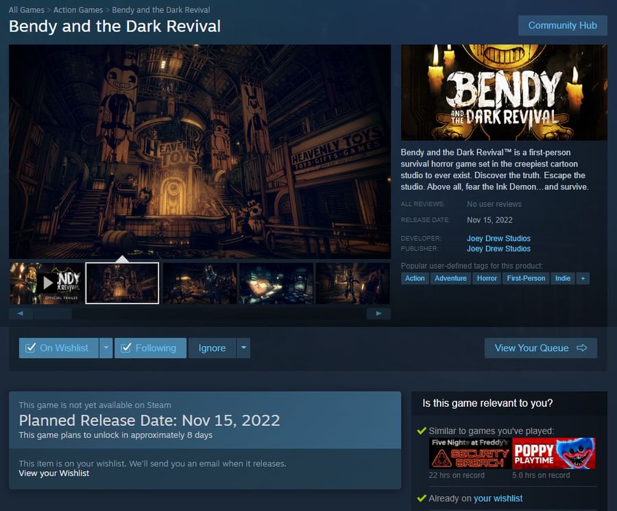 Bendy And The Dark Revival (2D) by xStranger_Games - Game Jolt