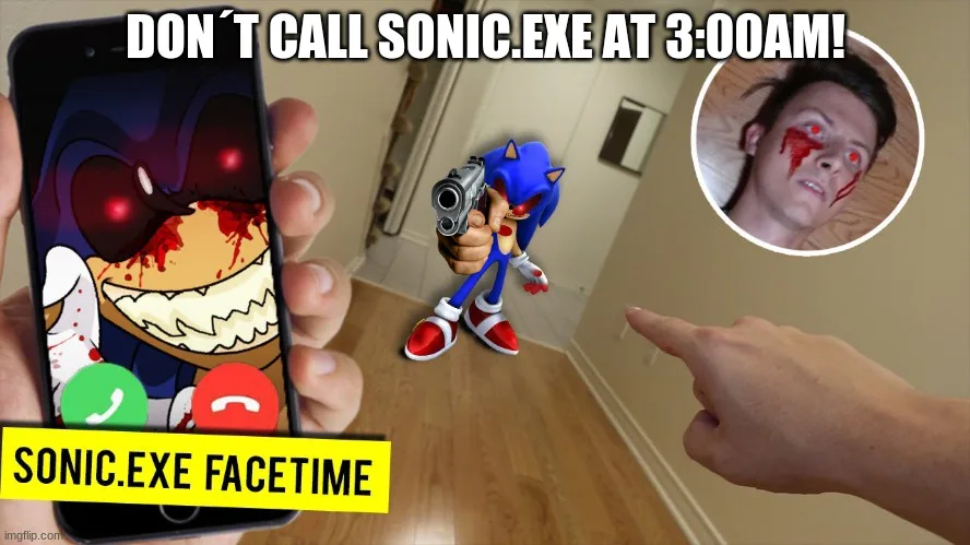 Sonic.EYX game with Sonic looking at something Memes - Imgflip