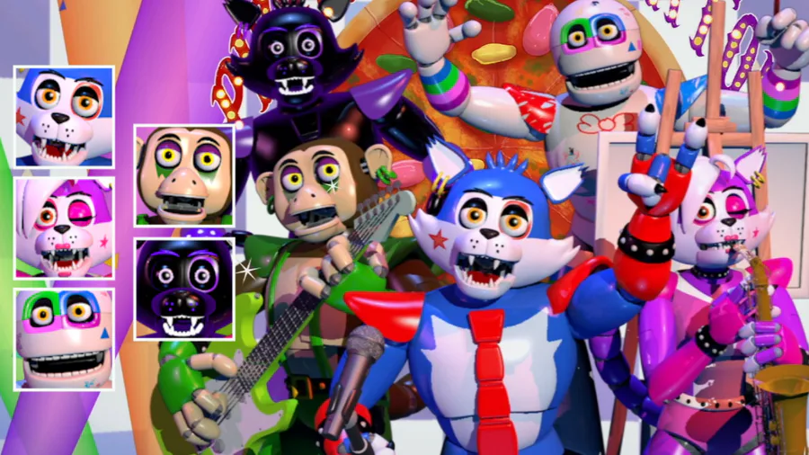 FNAF6 Mod) New! Classic Toy Animatronics - FFPS 