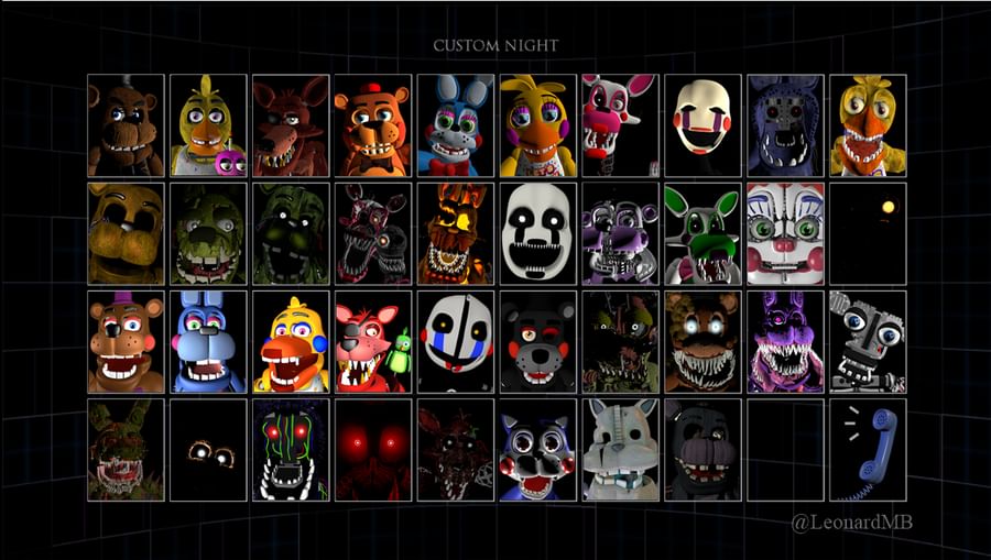 Ультимейт кастом найт на русском. Ultimate Custom Night (itch). Фото Ultimate Custom Night. Ultimate Custom Night Mangle. Геймджолт ФНАФ.