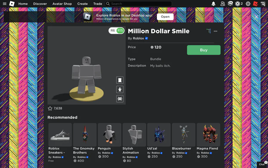 New Roblox bundle, thoughts? : r/RobloxAvatars