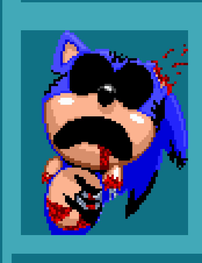 Sonic exe rewrite pixel art