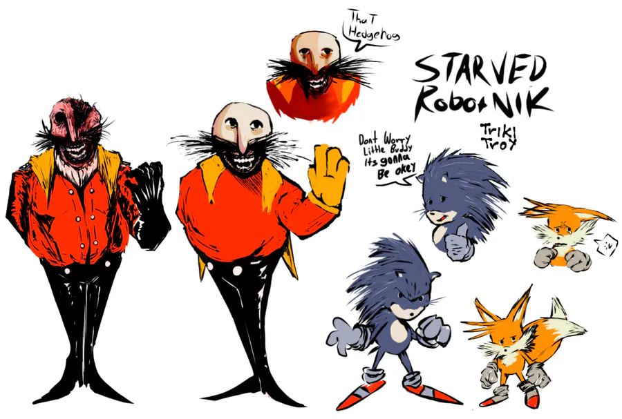 made a Fanart of Ryan but as starved eggman from the FNF Sonic.EXE mod  because I was bored in school, hoped you guys liked it :) :  r/The8BitRyanReddit