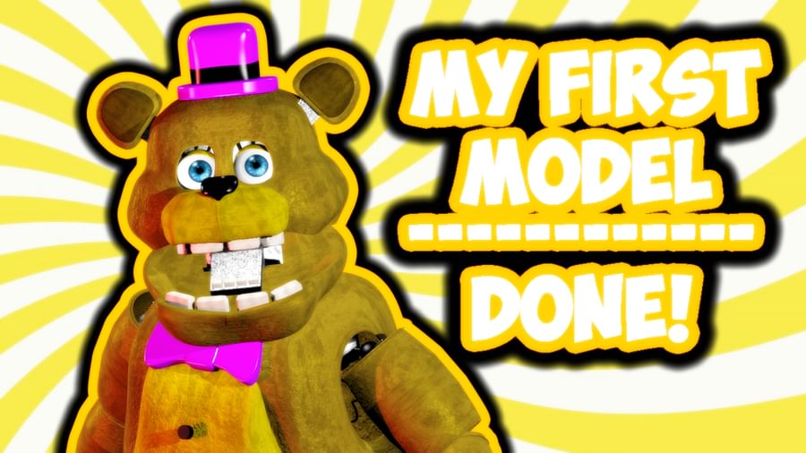 The Model Is Done Five Nights At Freddy S Fredbear And Friends