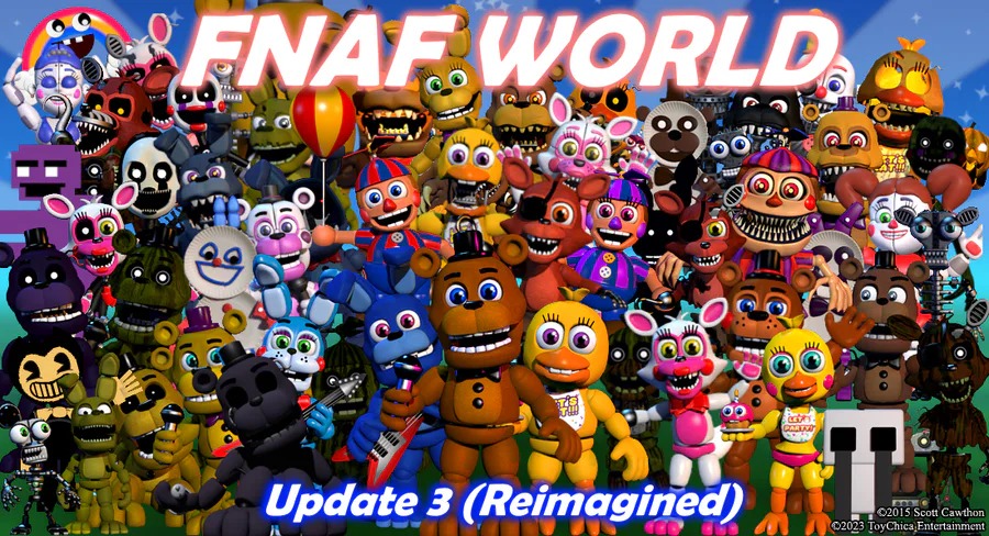 FNAF WORLD UPDATE 3 by TUTTIIFNAF on DeviantArt