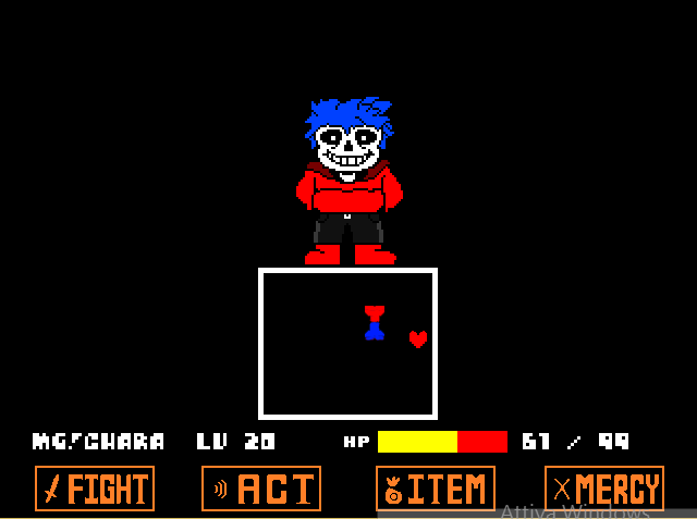 Let's Play Undertale Simulator - Sans Battle : 2 vs 1 