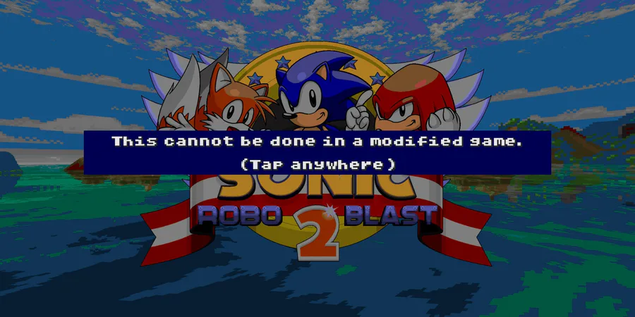 Fleetway Sonic is posting to in srb2 2.2