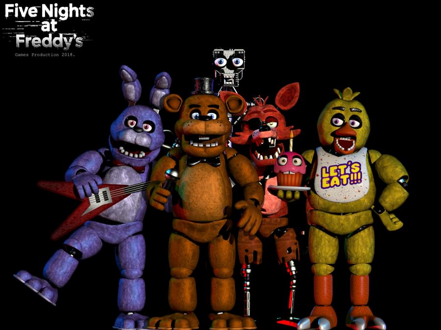 Every fnaf character in 10 words or less