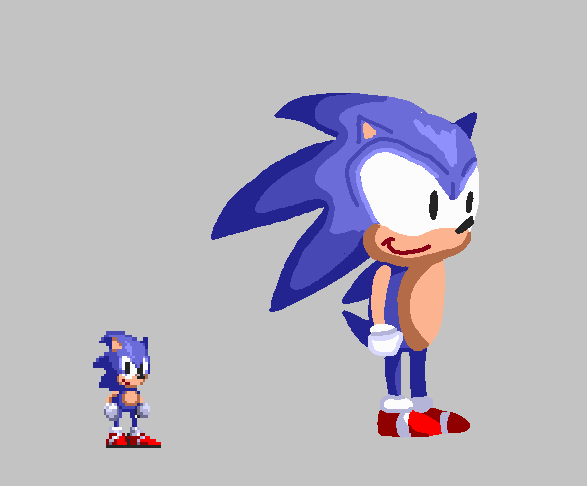 Classic sonic, Sonic, Pixel animation