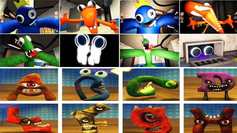 All Morphs + All NEW Jumpscares New Characters in Rainbow Friends