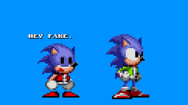 Pixilart - faker sonic by blue-blue