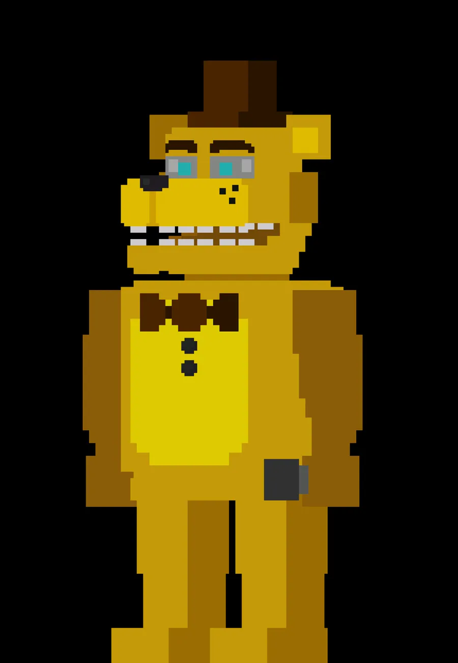 Stage 01 Fredbear / Golden Freddy Minecraft Skin