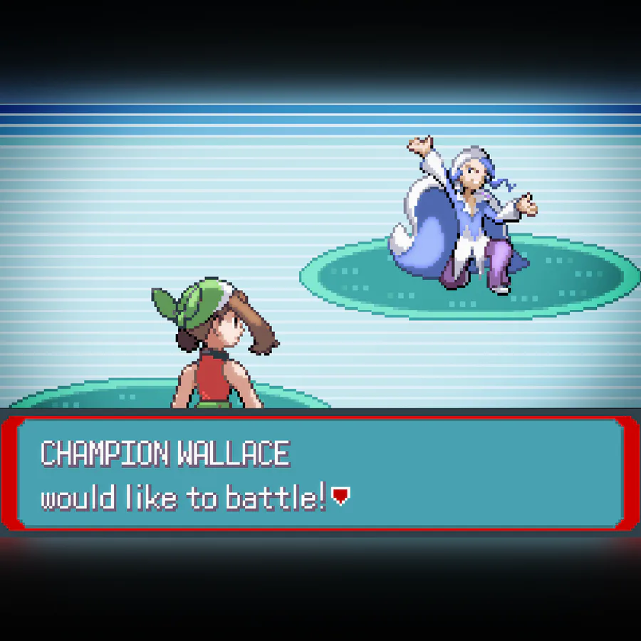 I finally defeated Wallace in Pokemon Mega Emerald X and Y and
