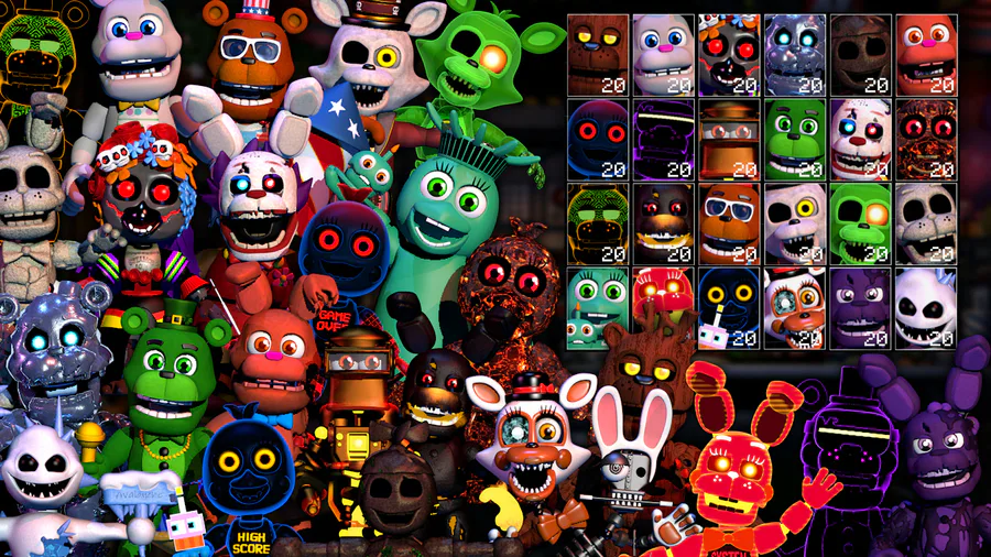 FNaF AR Toy Animatronics for Ultimate Custom Night by