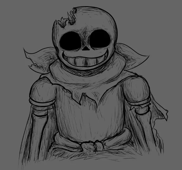 ManelElMestari on Game Jolt: Dust Sans *sketch*