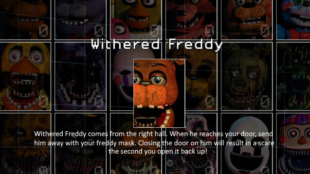 Withered Freddy in Ultimate Custom Night (Ultimate Custom Night