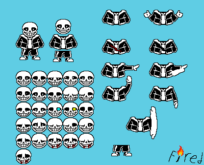 Download Sans Sprite By Natet - G Horror Sans Sprite Png Undertale