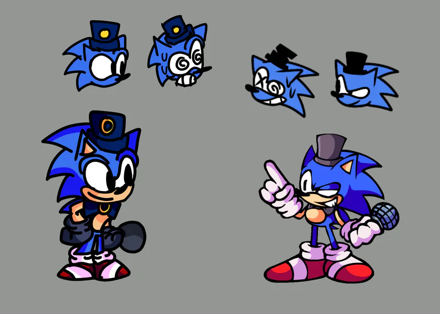 Clonesonicthehedghog on Game Jolt: Fnf x sonic exe majin sonic the clown  art i draw