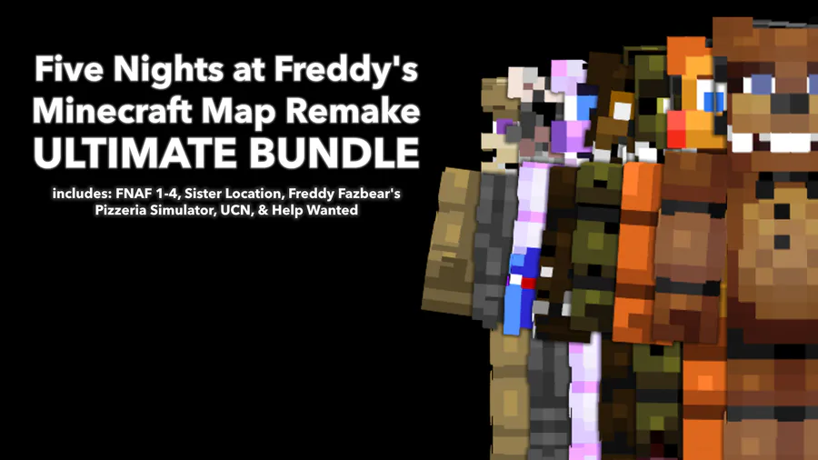 Five Nights at Freddy's (FNaF1 - FNaF6 Maps) Minecraft Map