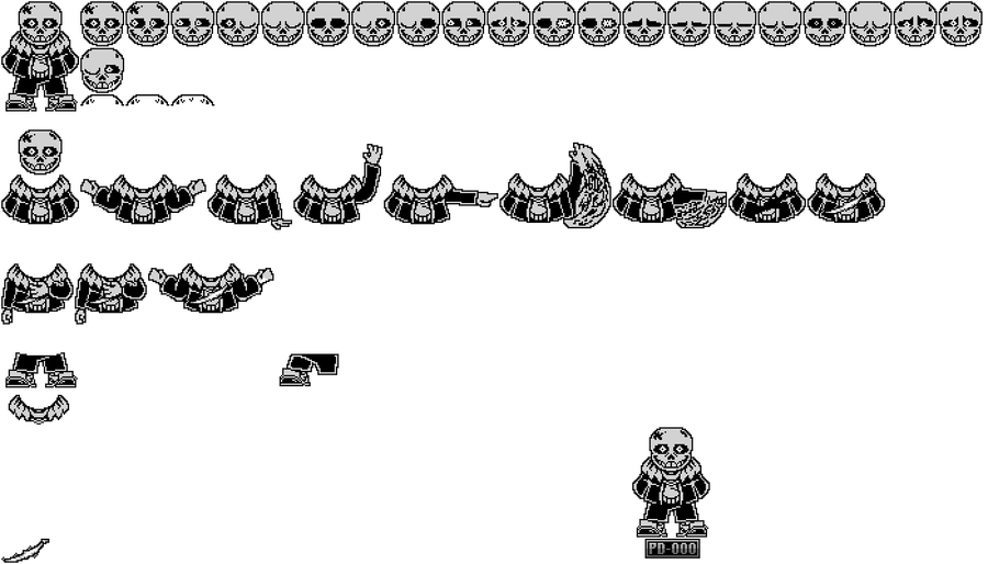 DustTale Sans sprite by me by PhantomDestroyer000 on DeviantArt