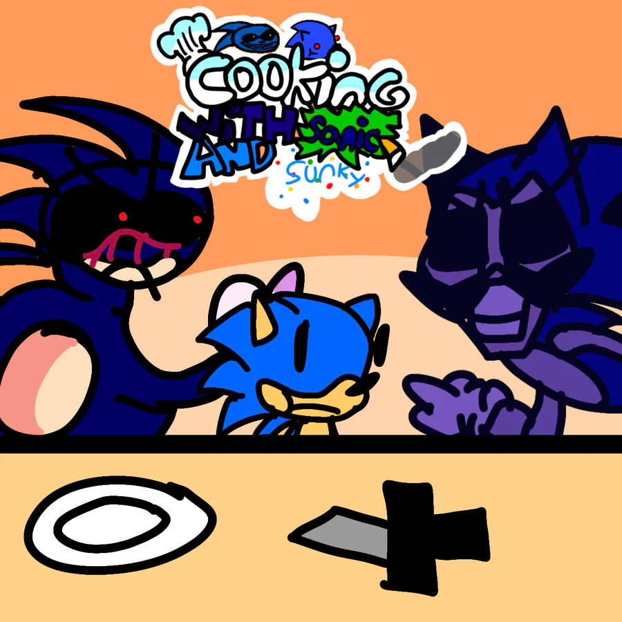 aradido drawings on Game Jolt: Sunky vs sanic