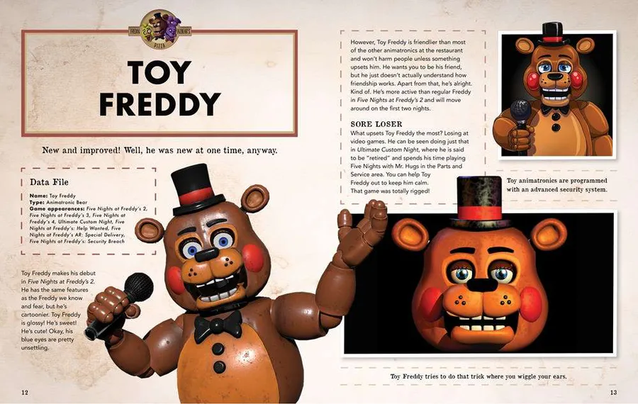 nomes de fnaf animatronics