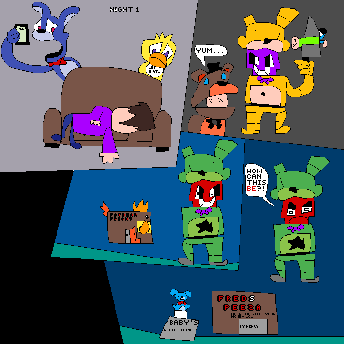 I used to draw a bunch of fanart when the game came out, the new fnaf