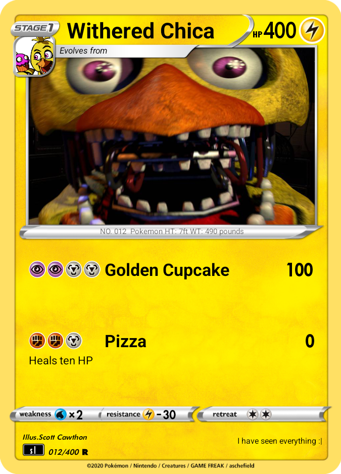 Pokemon Withered Chica 9