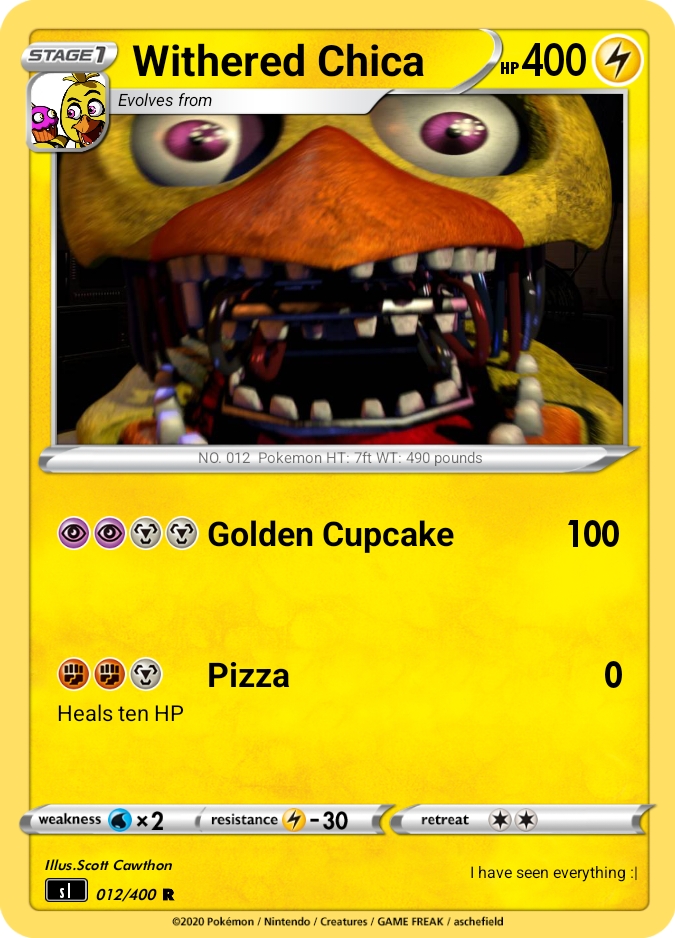 Pokemon Withered Chica 10