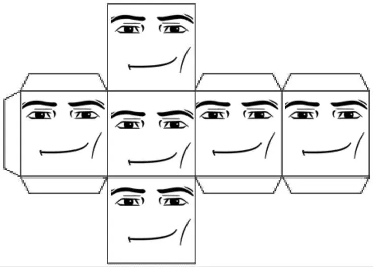 roblox gamig face Blank Template - Imgflip
