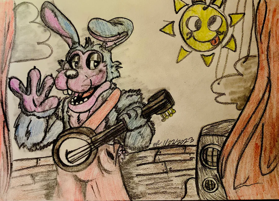 FNAF 4 Nightmare Spring Bonnie ( remake ) by Enderziom2004 on