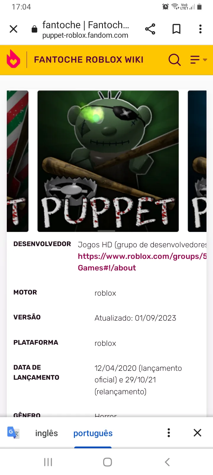 Puppet, Puppet Roblox Wiki