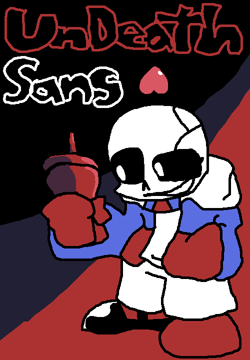 Red sans pixel art