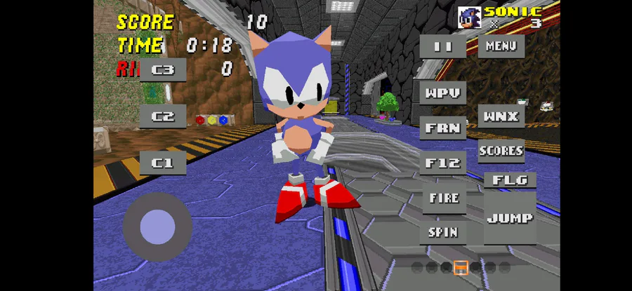 Sonic CD recreated in Sonic Robo Blast 2 