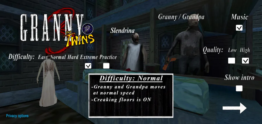 slenderman's freakish friends and family night on Game Jolt: granny 3 PC  granny 1.8 mode