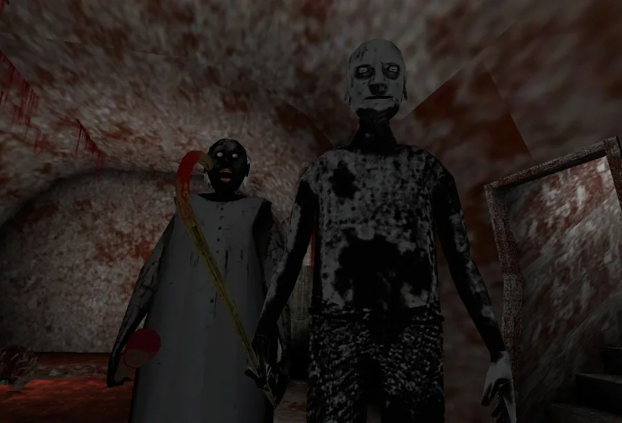 slenderman's freakish friends and family night on Game Jolt: the twins  granny grandpa mobile slenderina X mode