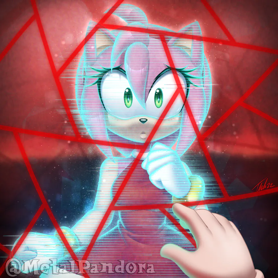 ArtStation - Sonic Frontiers - Amy In Cyberspace