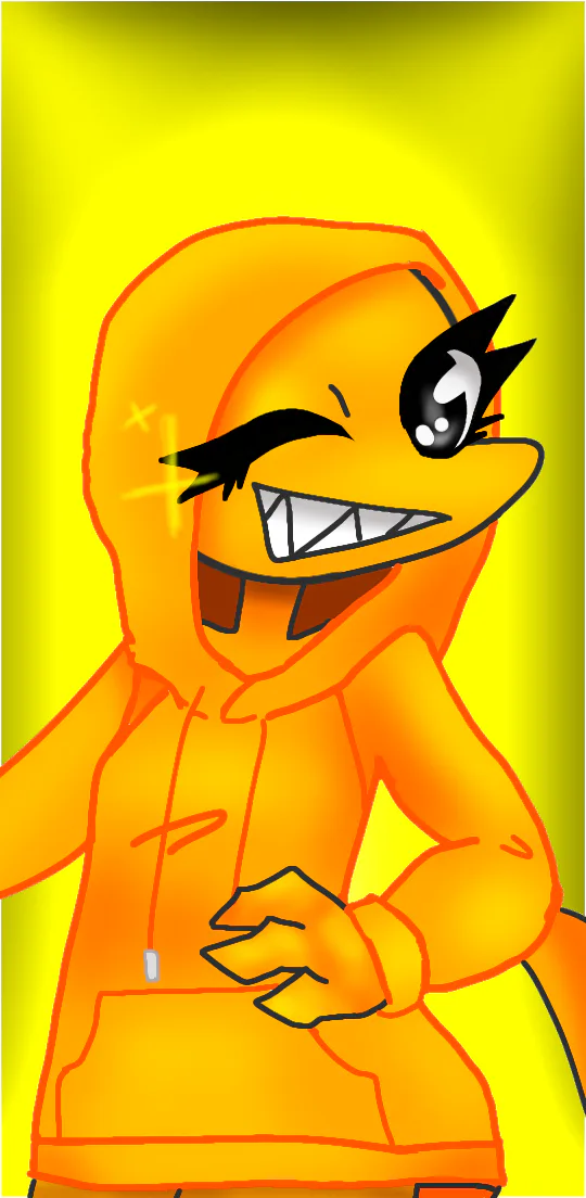 Scorpium_911 on Game Jolt: Orange with his sunglasses (Rainbow friends) # Orange #Sunglasses #N