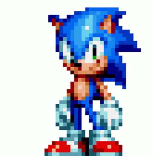 Legendary Fleetway Sonic Pixel Art by fnafan88888888